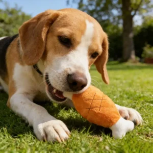 Plush Chicken Drumstick Dog Toy Squeaky Chick Leg Plushie Universal Puppy Cat Teething Interactive Chew Toy Pet Supplies